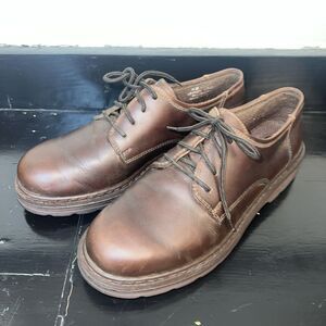 G.H. Bass & Co. Brown Leather Lace-Up Shoes Men's Size 9 M Derby Oxfords Casual